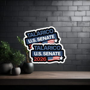 Talarico U.S. Senate 2026 Waving Flag Sticker