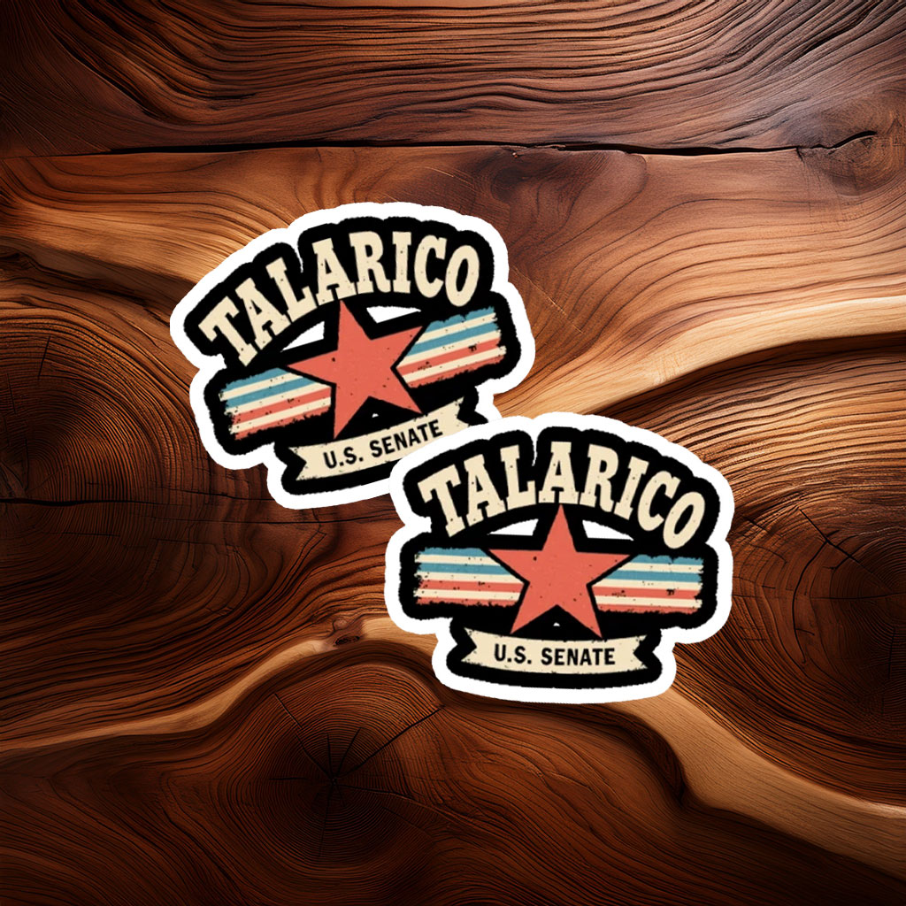 Talarico U.S. Senate Retro Star Sticker