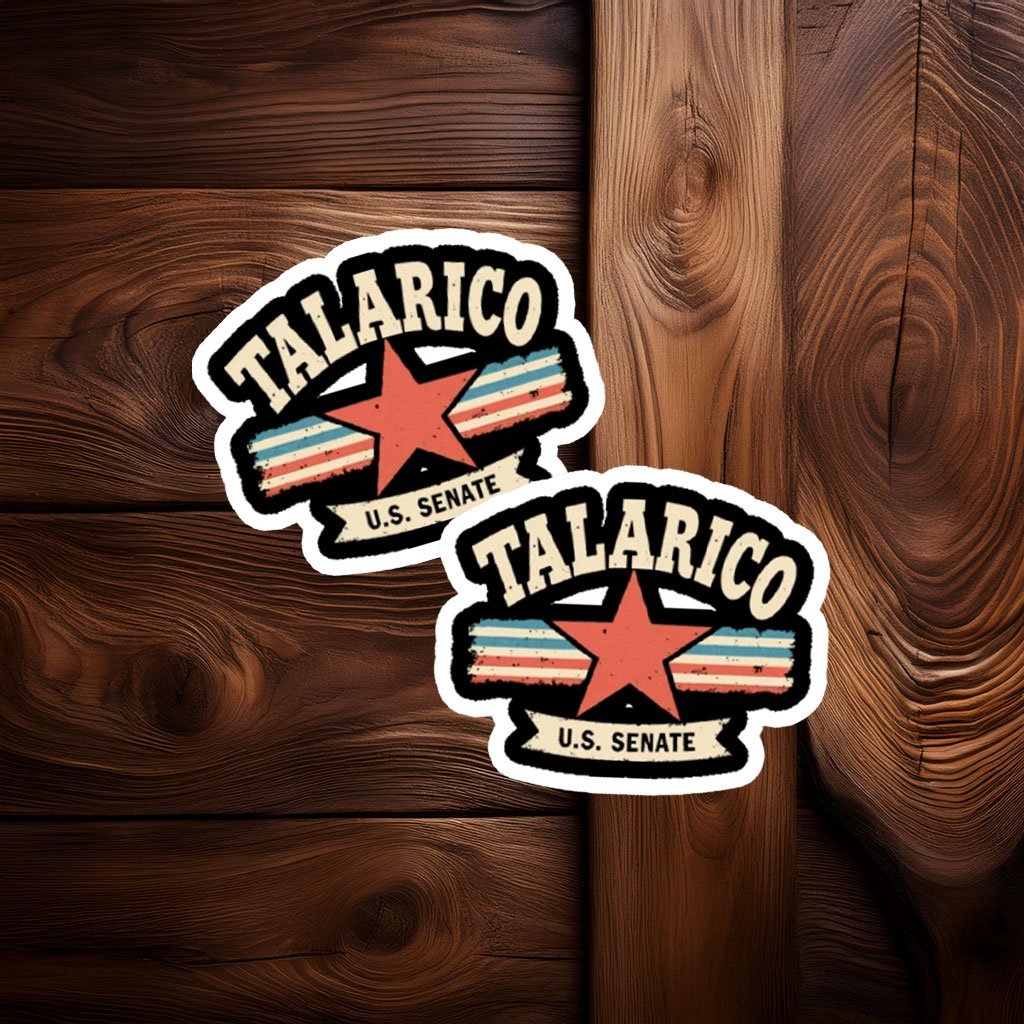 Talarico U.S. Senate Retro Star Sticker