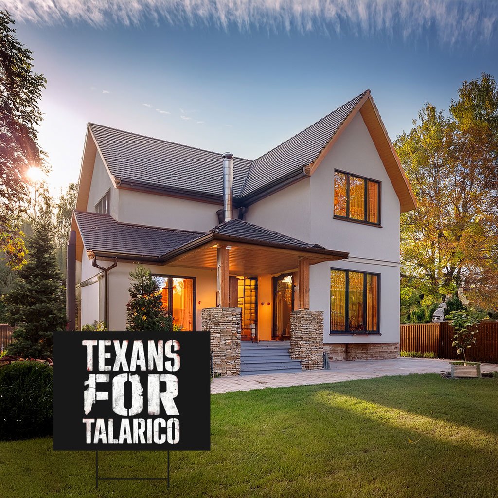 Texans For Talarico Distressed Campaign Plaque