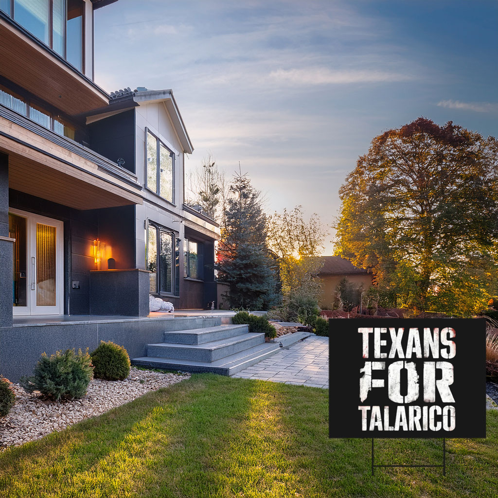 Texans For Talarico Distressed Campaign Plaque