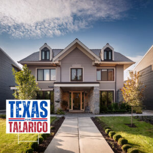 Texas For Talarico Red Blue Election Display — James Talarico Yard Sign