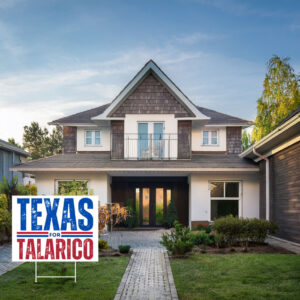 Texas For Talarico Red Blue Election Display — James Talarico Yard Sign