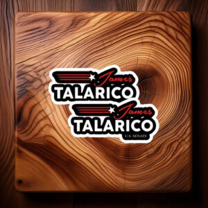 Vintage Campaign Speed Lines Decal - James Talarico Sticker