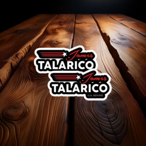 Vintage Campaign Speed Lines Decal - James Talarico Sticker
