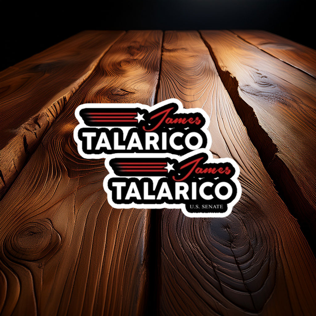 Vintage Campaign Speed Lines Decal - James Talarico Sticker