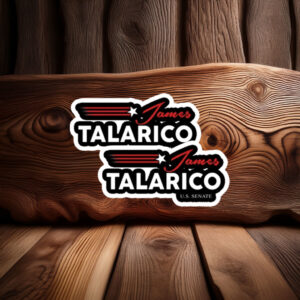 Vintage Campaign Speed Lines Decal - James Talarico Sticker