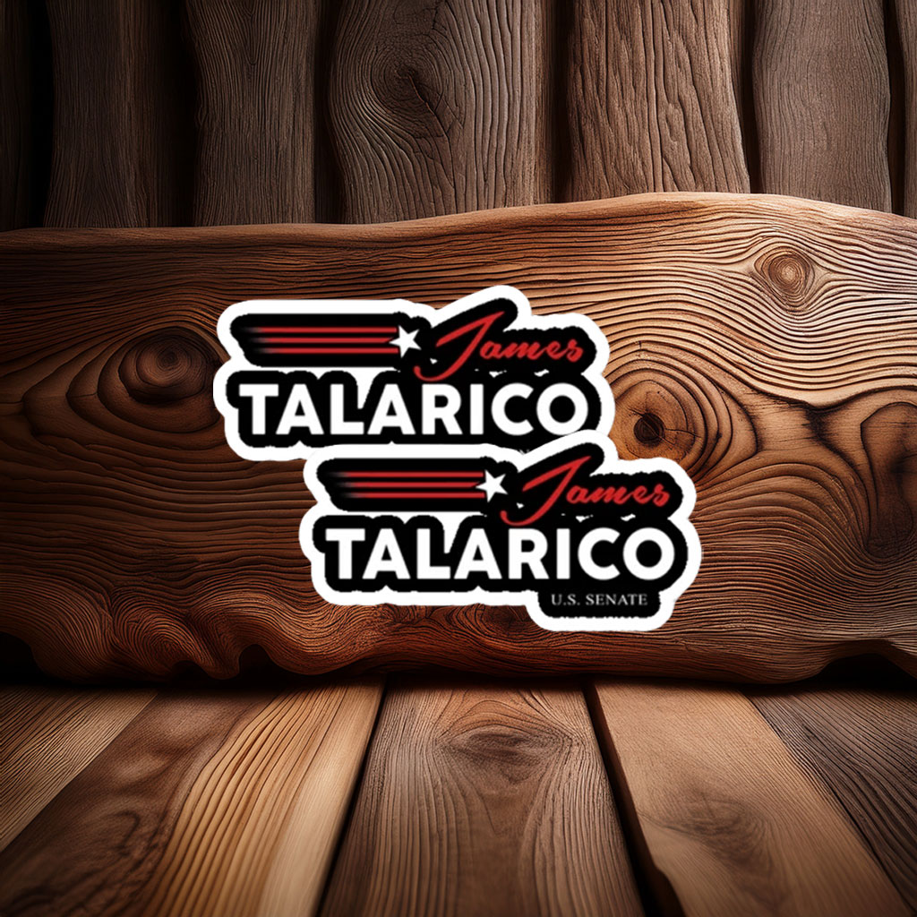 Vintage Campaign Speed Lines Decal - James Talarico Sticker