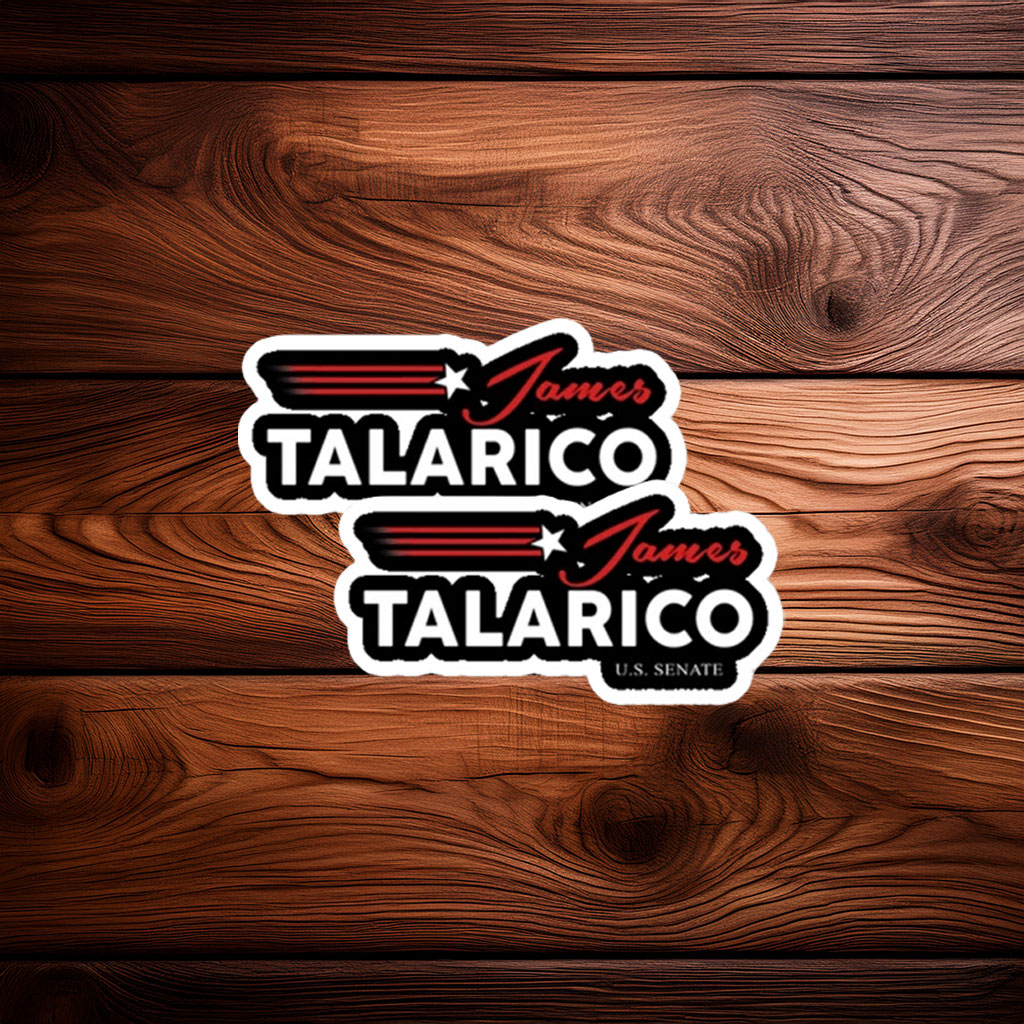 Vintage Campaign Speed Lines Decal - James Talarico Sticker